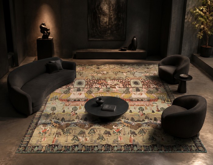 wool and bamboo silk carpets